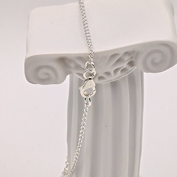 Natural Mystic Quartz Stone Chain Bracelet - Dainty 925 Sterling Silver for Her - Picture 8 of 9